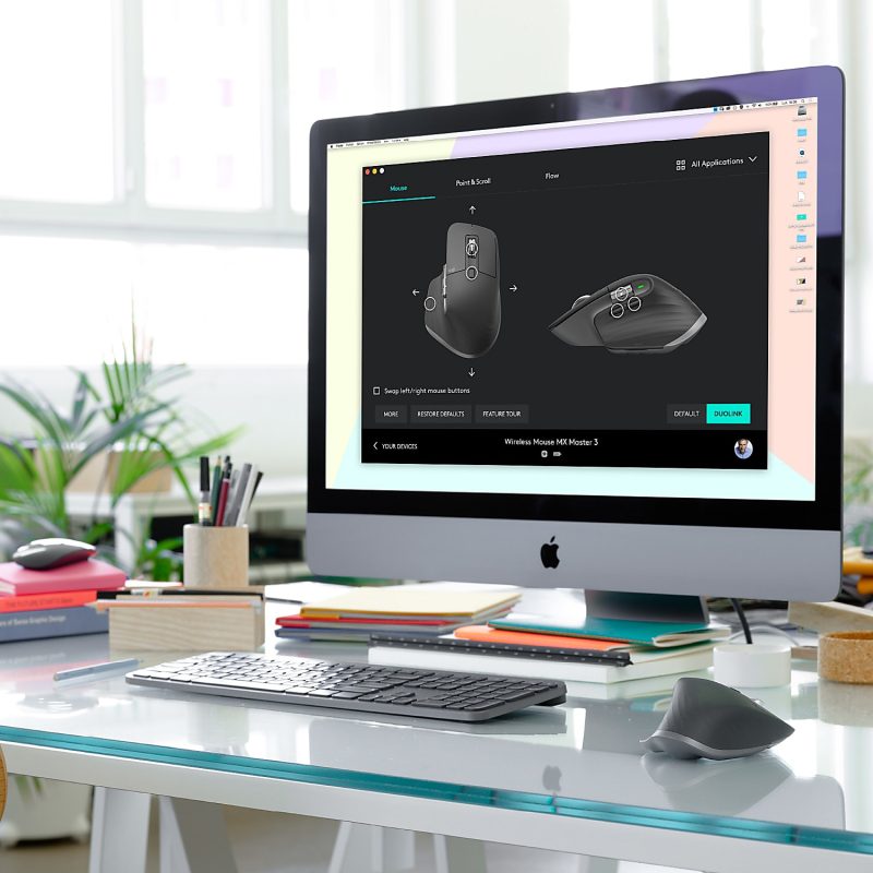 Logitech MX Master 3 Advanced Wireless Mouse, Ultrafast Scrolling, Use on Any Surface, Ergonomic, 4000 DPI, USB-C, Black - Image 7