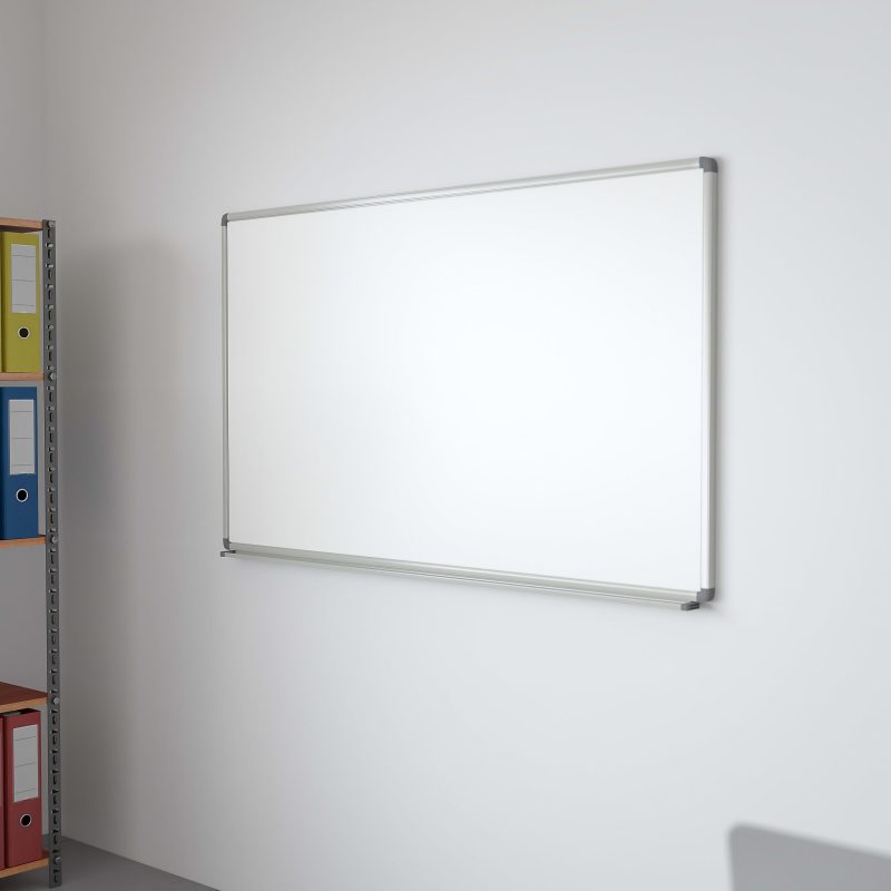Flash Furniture Magnetic Dry-Erase Board, 36" x 60", White, Silver Aluminum Frame - Image 2