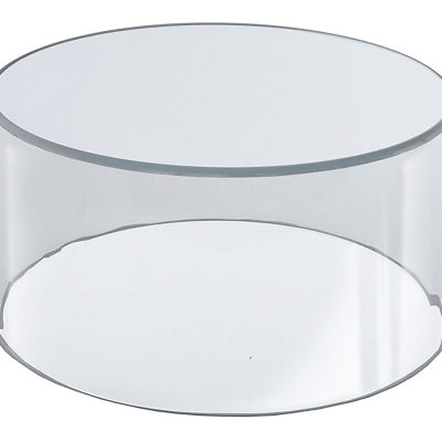 Azar Displays Deluxe 6" Display Cylinder, Small Size, 10"W x 6"H, Clear