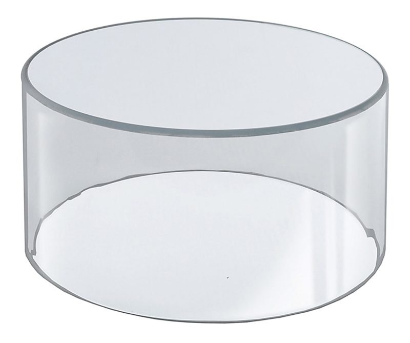 Azar Displays Deluxe 6" Display Cylinder, Small Size, 10"W x 6"H, Clear