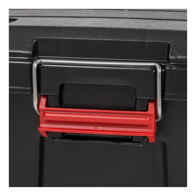 IRIS® Weathertight® Plastic Storage Containers With Latch Lids, 15 3/8" x 16" x 30", Black, Case Of 4 - Image 3