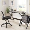 Realspace® X-Cross 48"W Computer Desk With File Cabinet, Black - Image 9