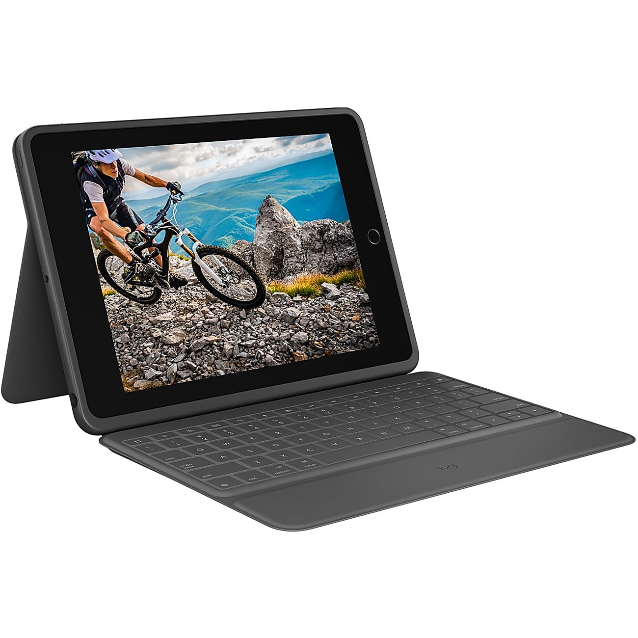 Logitech Rugged Folio for iPad 7th/8th/9th Generation, Protective Keyboard Case with Smart Connector and Durable Spill-Proof Keyboard - Graphite - Image 8