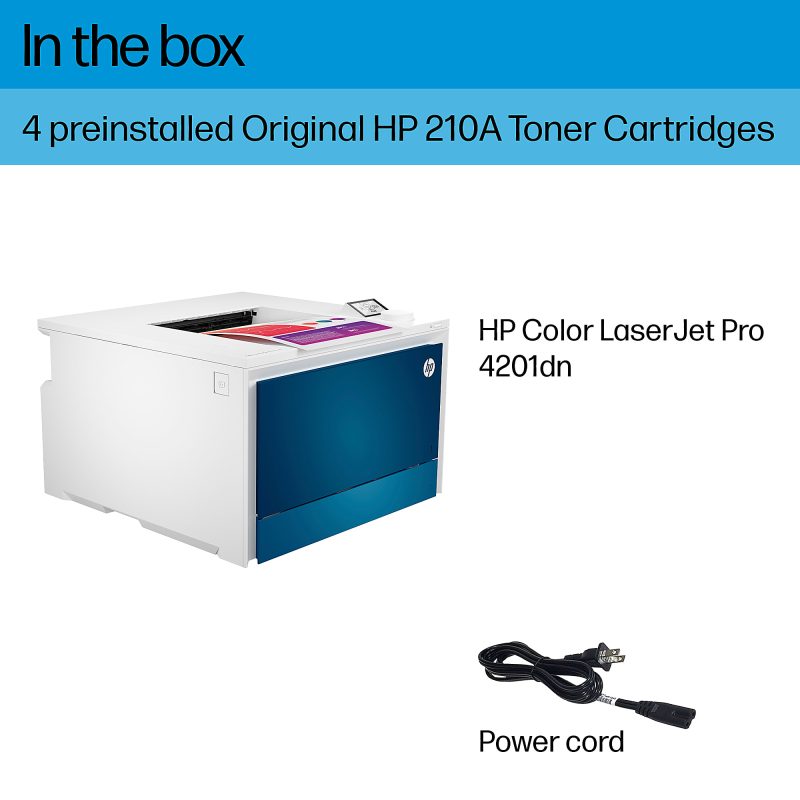 HP LaserJet Pro 4201dn Laser Color Printer (4RA85F) - Image 7