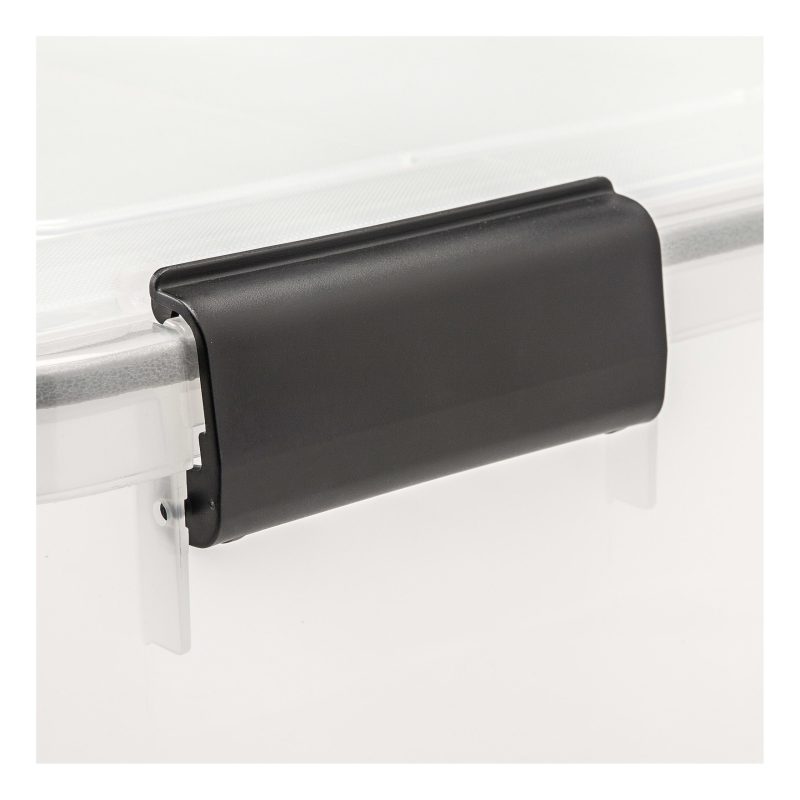 IRIS® Weathertight® Plastic Storage Container With Latch Lid, 14 1/2" x 17 3/4" x 23 5/8", Clear - Image 4