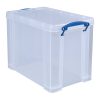 Really Useful Box® Plastic Storage Container With Built-In Handles And Snap Lid, 19 Liters, 14 1/2" x 10 1/4" x 11 1/8", Clear - Image 3