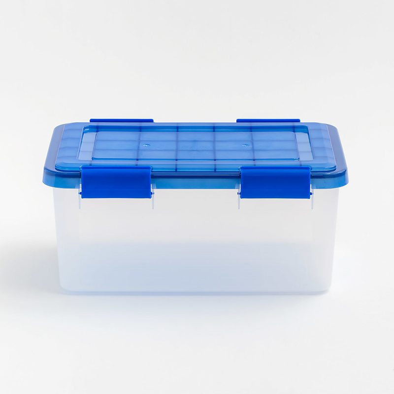 Iris Ultimate Weathertight Storage Box, 17-1/2”L x 16-3/16”W x 10-1/4”H, 19 Qt, Clear - Image 2