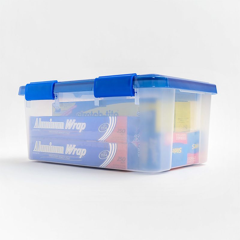 Iris Ultimate Weathertight Storage Box, 17-1/2”L x 16-3/16”W x 10-1/4”H, 19 Qt, Clear - Image 8