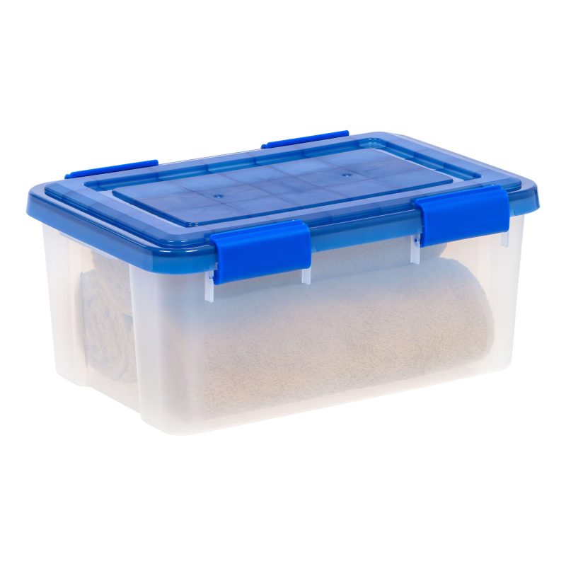 Iris Ultimate Weathertight Storage Box, 17-1/2”L x 16-3/16”W x 10-1/4”H, 19 Qt, Clear - Image 9