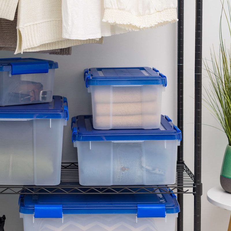 Iris Ultimate Weathertight Storage Box, 17-1/2”L x 16-3/16”W x 10-1/4”H, 19 Qt, Clear - Image 12