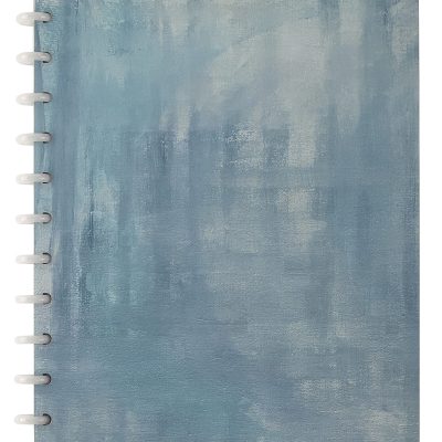 TUL® Discbound Notebook With Soft-Touch Cover, 60 Sheets, 11” x 8-1/2”, Brushed Blue