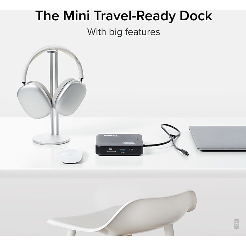 Plugable 7-in-1 USB C Docking Station Dual Monitor - Dual HDMI Dock is Compatible with Mac and Windows - Travel Dock USB4, Thunderbolt or USB-C, 100W PD, 2x HDMI, 1x USB-C, 1Gbps Ethernet, 1x USB 3.0, 1x SD Card - Image 5