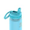Takeya Actives Spout Reusable Water Bottle, 18 Oz, Glow-In-The-Dark Worm Blue - Image 2