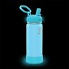 Takeya Actives Spout Reusable Water Bottle, 18 Oz, Glow-In-The-Dark Worm Blue - Image 3