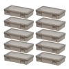 Iris Box, 1 Qt, Gray, Pack Of 10 Boxes