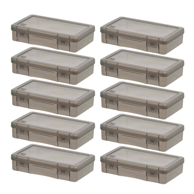 Iris Box, 1 Qt, Gray, Pack Of 10 Boxes