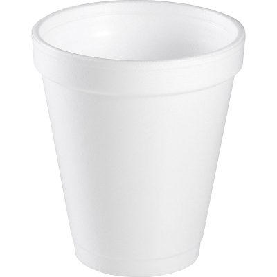 Dart Handi-Kup Insulated Styrofoam™ Cups, 6 Oz, White, Box Of 1,000 Cups