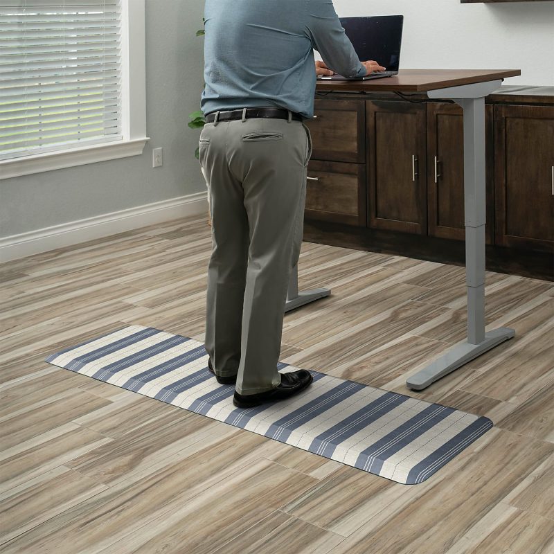 GelPro Designer Comfort Polyurethane Anti-Fatigue Mat For Hard Floors, 20” x 72”, Taylor Blue - Image 2