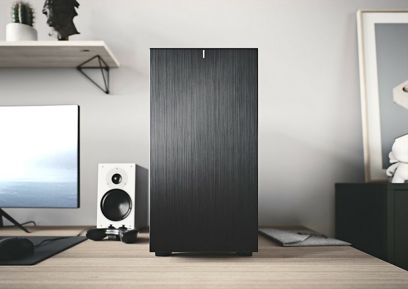 Fractal Design Define 7 Black TG Dark Tint - Mid-tower - Black - Steel, Anodized Aluminum, Tempered Glass - 9 x Bay - 4 x 5.51" x Fan(s) Installed - 0 - ATX, EATX, Micro ATX, Mini ITX Motherboard Supported - 9 x Fan(s) Supported - Image 5