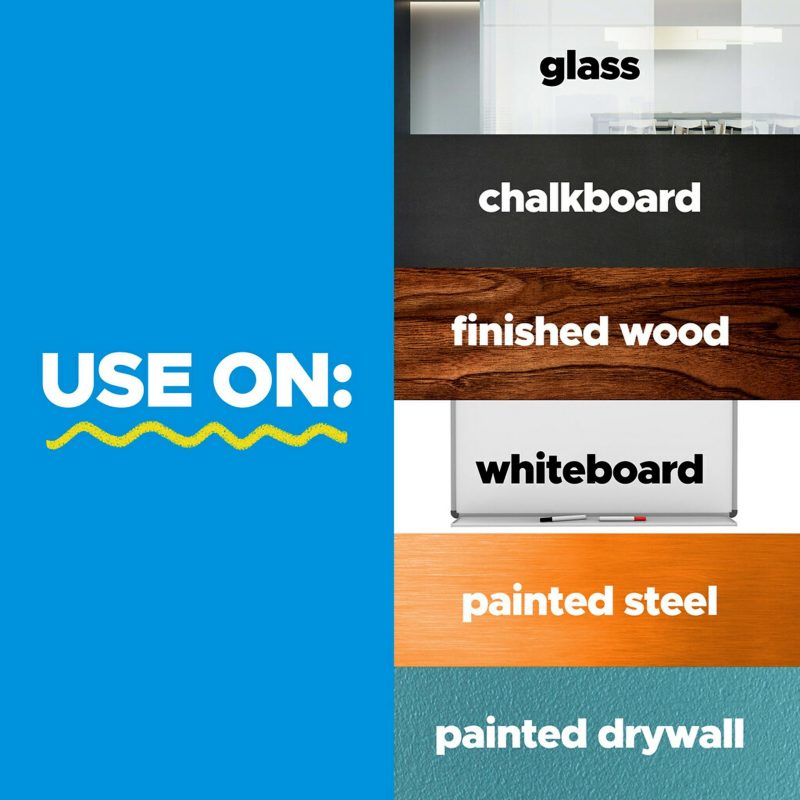 Post-it Easy Erase Permanent Marker Whiteboard Surface, 3 ft x 2 ft, Permanent Marker Wipes Away with Water, White (EE3X2) - Image 7