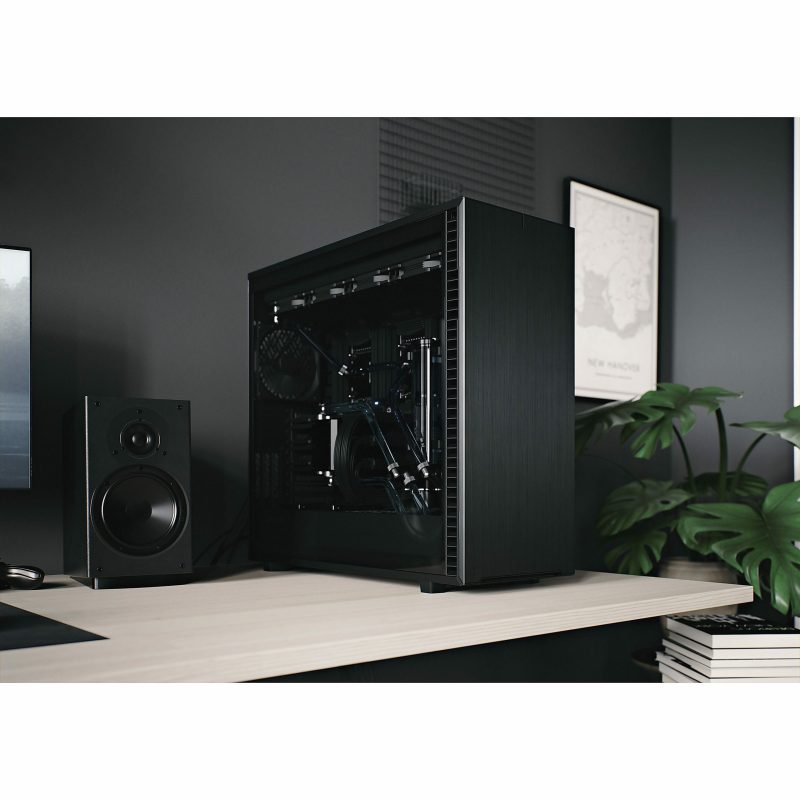 Fractal Design Define 7 XL Black Solid - Full-tower - Black - Steel, Anodized Aluminum - 10 x Bay - 3 x 5.51" x Fan(s) Installed - 0 - ATX, EATX, Micro ATX, Mini ITX, EE-ATX, SSI CEB, SSI EEB Motherboard Supported - Image 5