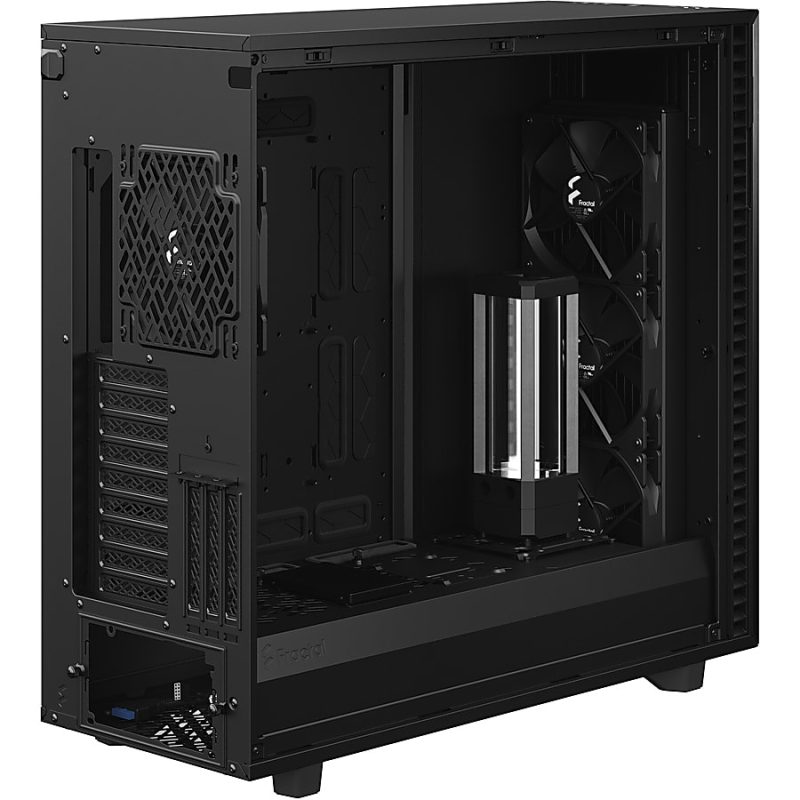 Fractal Design Define 7 XL Black Solid - Full-tower - Black - Steel, Anodized Aluminum - 10 x Bay - 3 x 5.51" x Fan(s) Installed - 0 - ATX, EATX, Micro ATX, Mini ITX, EE-ATX, SSI CEB, SSI EEB Motherboard Supported - Image 12