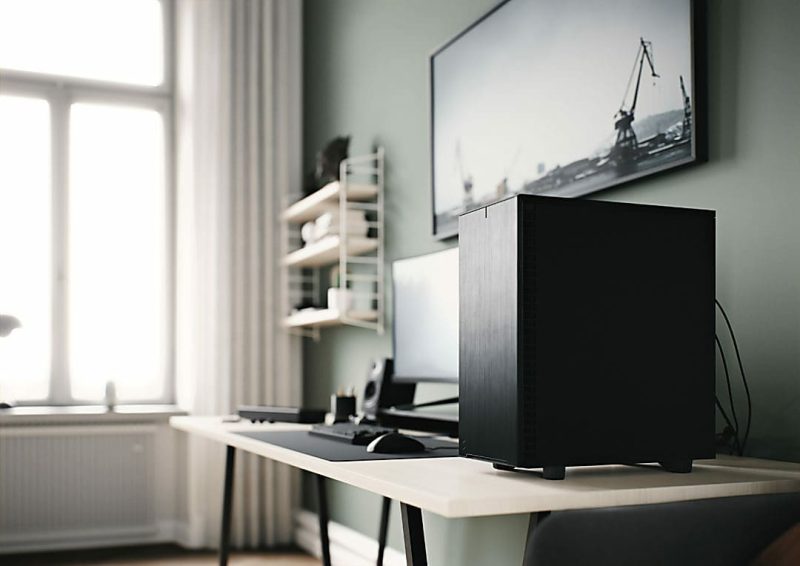 Fractal Design Define 7 Compact Computer Case - Mid-tower - Black - Brushed Aluminum - 4 x Bay - 4 x 4.72" x Fan(s) Installed - 0 - ATX, Micro ATX, Mini ITX Motherboard Supported - 7 x Fan(s) Supported - Image 5