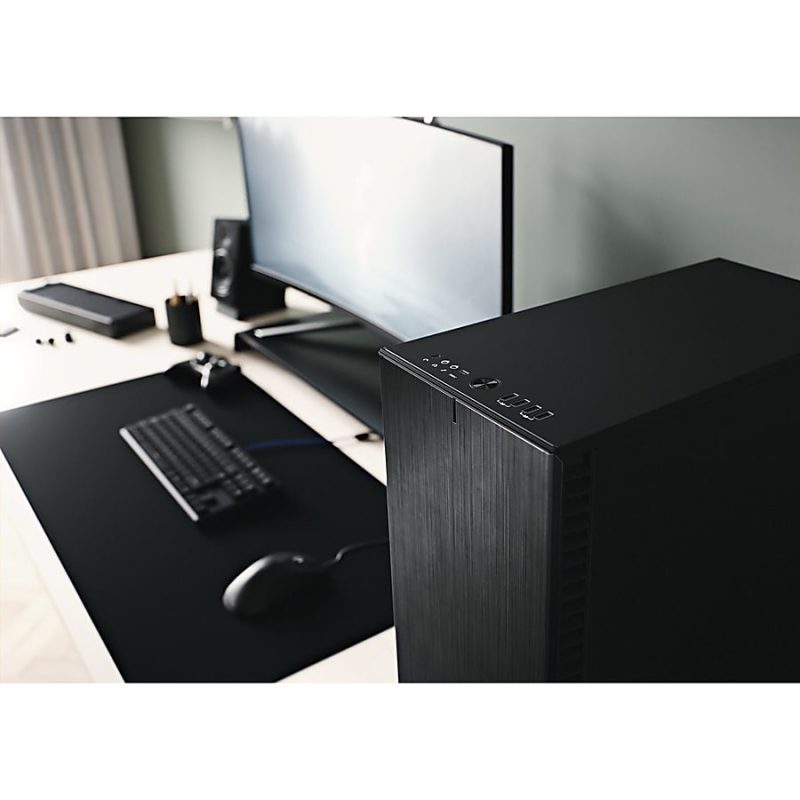 Fractal Design Define 7 Compact Computer Case - Mid-tower - Black - Brushed Aluminum - 4 x Bay - 4 x 4.72" x Fan(s) Installed - 0 - ATX, Micro ATX, Mini ITX Motherboard Supported - 7 x Fan(s) Supported - Image 11