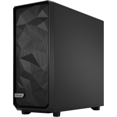 Fractal Design Meshify 2 XL Computer Case - Black - Steel, Tempered Glass - 8 x Bay - 3 x 5.51" x Fan(s) Installed - 0 - SSI EEB, SSI CEB, EE-ATX, Mini ITX, Micro ATX, ATX, EATX Motherboard Supported