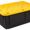 Office Depot® Brand by Greenmade® Professional Storage Totes, 23-Gallon, Black/Yellow, Pack Of 4 Totes - Image 4
