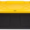 Office Depot® Brand by Greenmade® Professional Storage Totes, 23-Gallon, Black/Yellow, Pack Of 4 Totes - Image 5