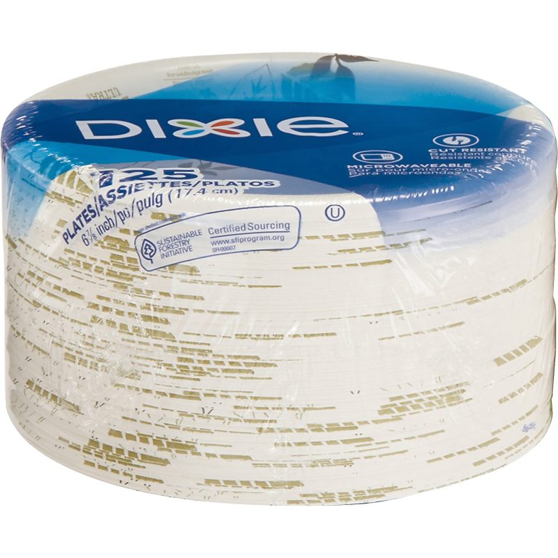DIXIE® 6 7/8IN MEDIUM-WEIGHT PAPER PLATES BY GP PRO (GEORGIA-PACIFIC), PATHWAYS®, PACK of 125 PLATES - Image 2
