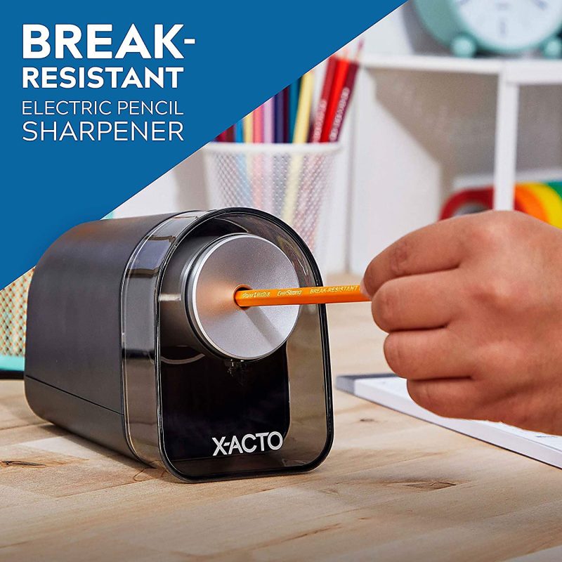 X-ACTO® XLR™ Electric Pencil Sharpener, Black - Image 2