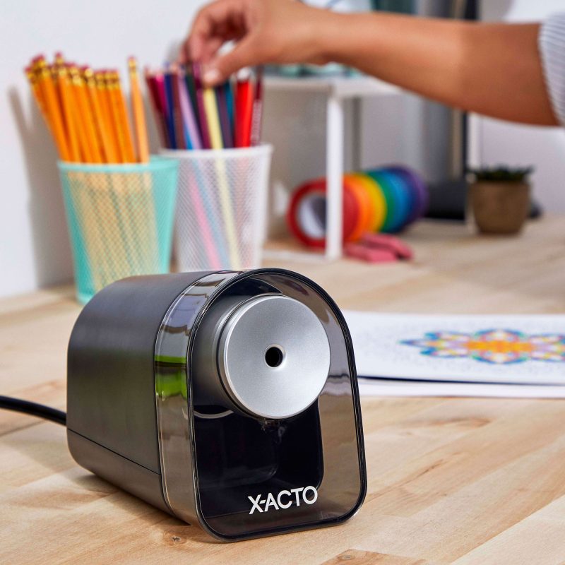 X-ACTO® XLR™ Electric Pencil Sharpener, Black - Image 5