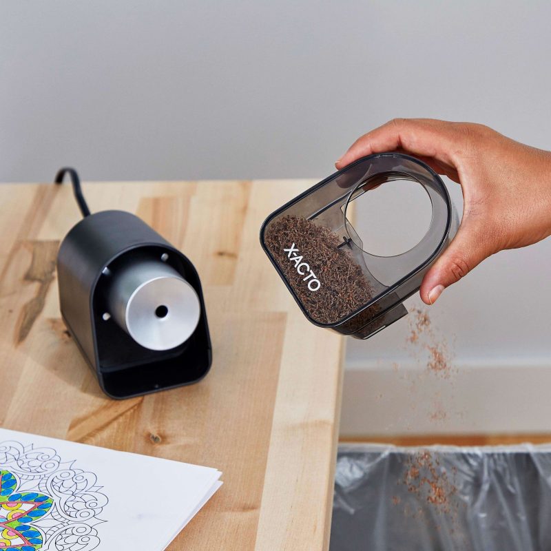 X-ACTO® XLR™ Electric Pencil Sharpener, Black - Image 6