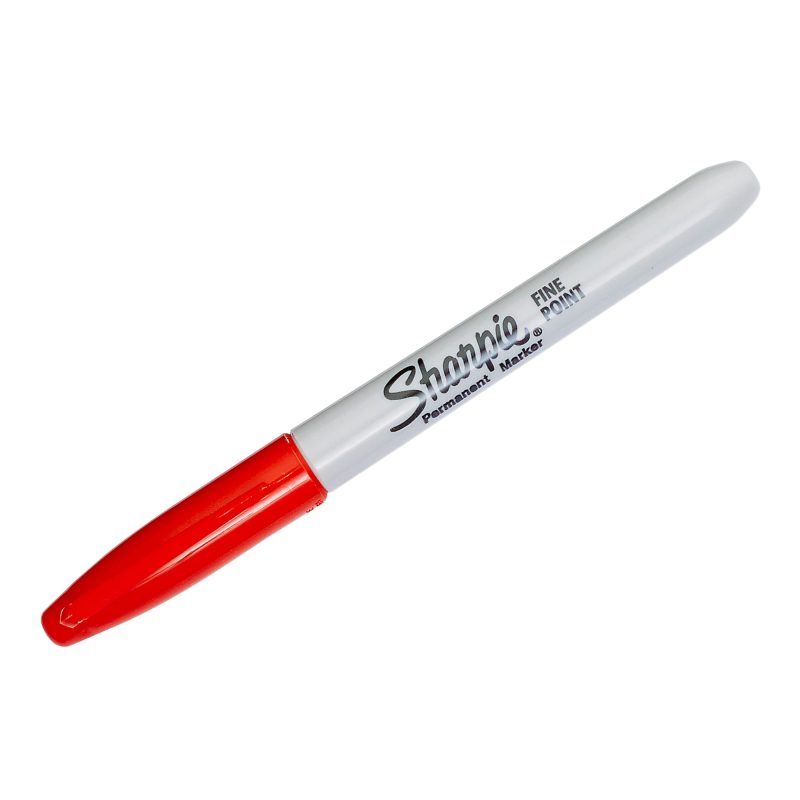 Sharpie® Permanent Fine-Point Markers, Red, Pack Of 36 - Image 3
