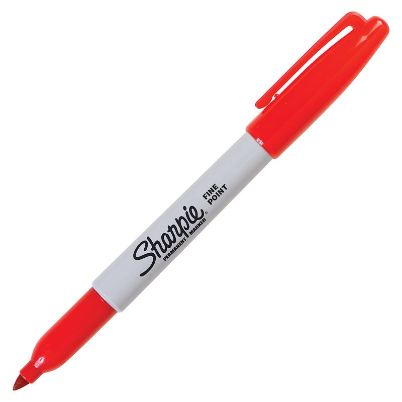 Sharpie® Permanent Fine-Point Markers, Red, Pack Of 36 - Image 5