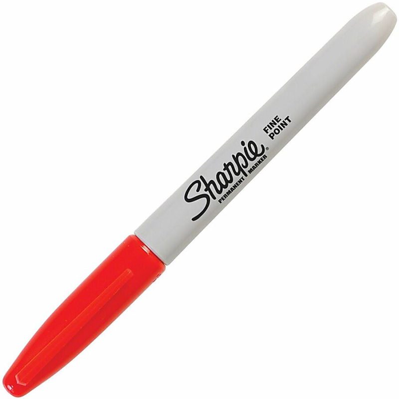 Sharpie® Permanent Fine-Point Markers, Red, Pack Of 36 - Image 7