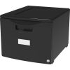Storex Stackable File Drawer, 12-13/16"H x 14-13/16"W x 18-5/16"L, Black