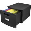 Storex Stackable File Drawer, 12-13/16"H x 14-13/16"W x 18-5/16"L, Black - Image 2