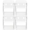 Deflecto Interlocking Tilt Bins, 5-1/2”H x 4-3/4”W x 4-7/8”D, Clear/White, Pack Of 4 Bins - Image 11