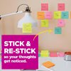 Post-it Super Sticky Notes, 4 Pads, 8 in x 6 in, 2x the Sticking Power, School Supplies and Office Products, Sticky Notes for Vertical Surfaces, Monitors, Walls and Windows, Energy Boost Collection - Image 3