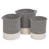 Honey Can Do 2-Tone Baskets, 14-3/16”H x 13-13/16”W x 13-13/16”D, Gray/White, Set Of 3 Baskets - Image 3