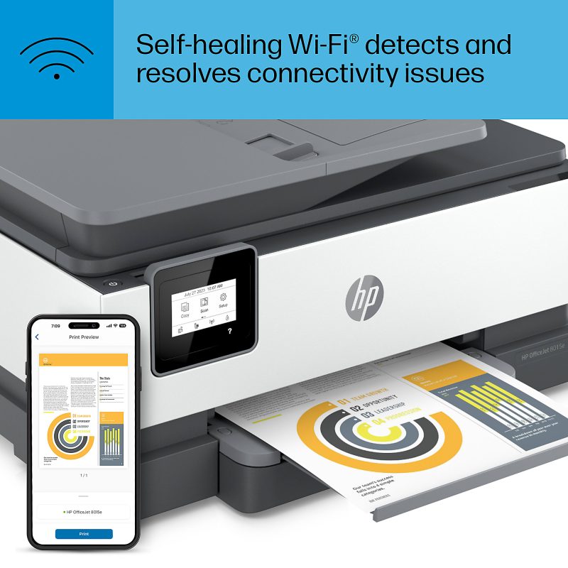 HP OfficeJet 8015e Wireless Color All-in-One Printer with 6 months free ink with HP+ (228F5A) - Image 12
