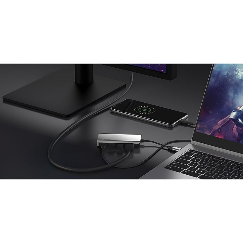 Belkin USB-C 4-in-1 Multiport Adapter, Laptop Docking Station, 2x USB-A 3.0, 4k HDMI, 100W Power Delivery - USB Type C - USB Type-C - Wired - Image 7