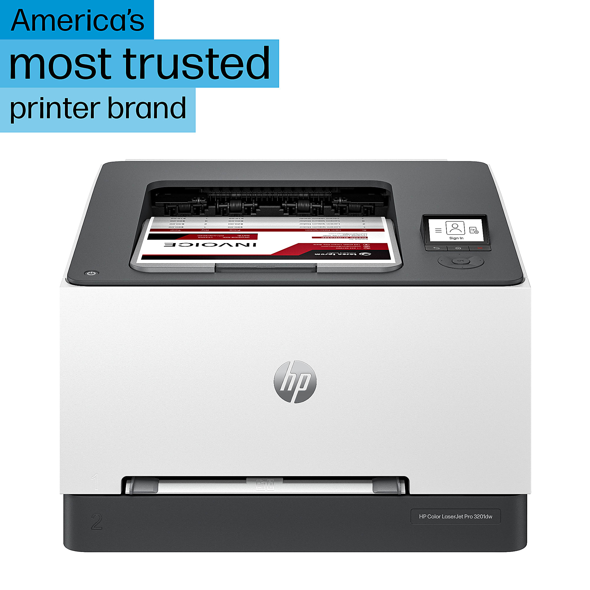 HP Color LaserJet Pro 3201dw Wireless Laser Color Printer - Image 2