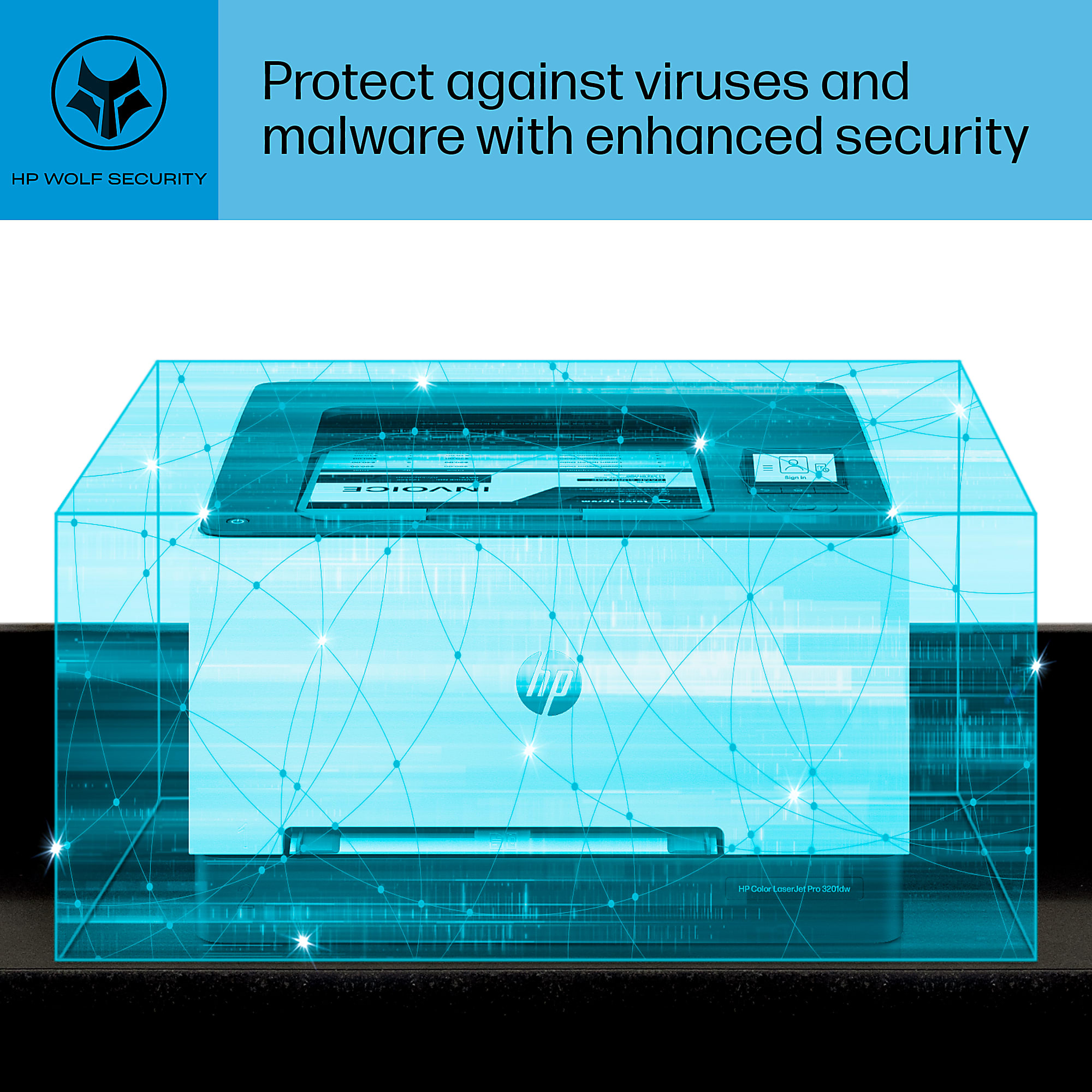 HP Color LaserJet Pro 3201dw Wireless Laser Color Printer - Image 10