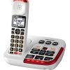 Panasonic® Amplified Cordless Phone With Answering Machine, White, KX-TGM420W - Image 2
