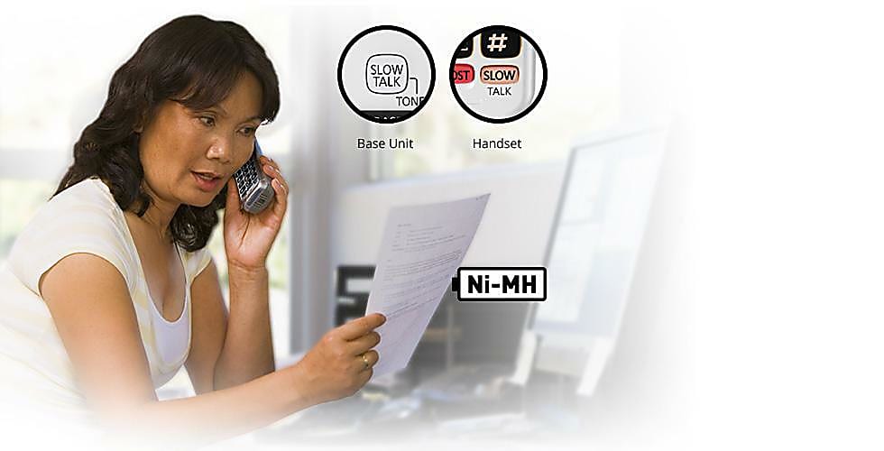 Panasonic® Amplified Cordless Phone With Answering Machine, White, KX-TGM420W - Image 8