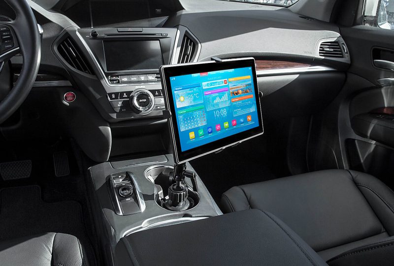 Mount-It! MI-7320 Car Cup Holder Mount For 7 - 11" Tablets, Black - Image 5